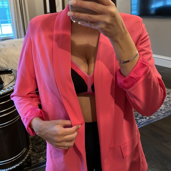 Hot pink Boohoo jacket - size 8 - Picture 5 of 11